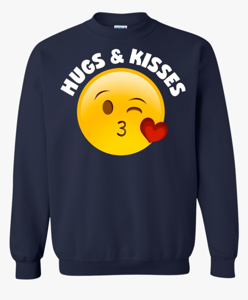 Emoji Valentine"s Day Shirt Hugs And Kisses Heart Kiss - Happy Fathers Day T Shirt, HD Png Download, Free Download