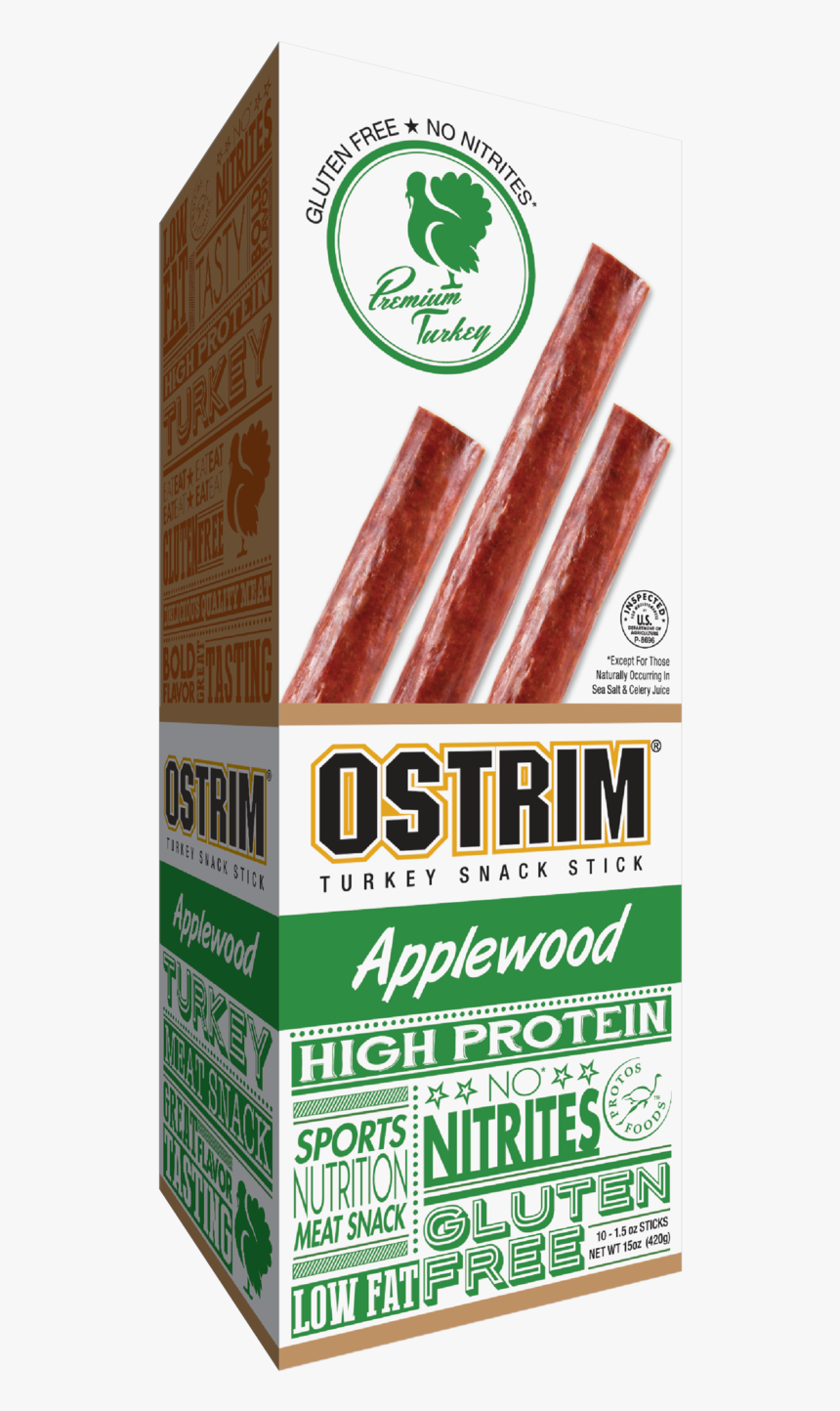 Box Of Ostrim Applewood Turkey Sticks"
 Class="lazyload - Chinese Sausage, HD Png Download, Free Download