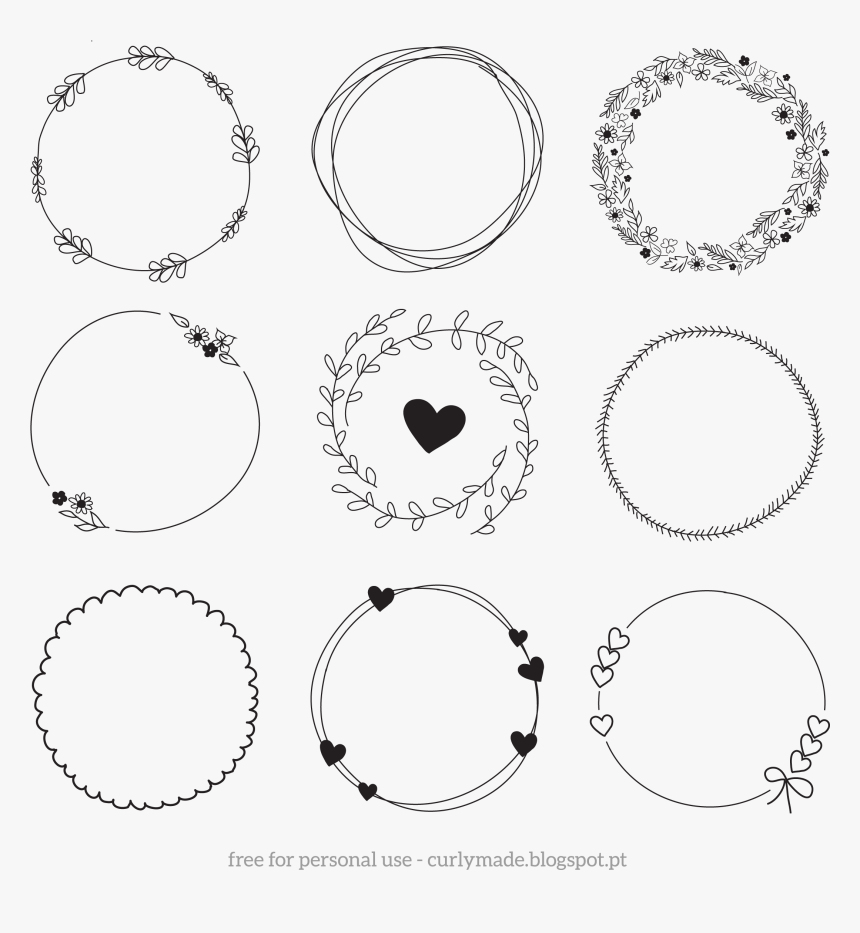 Clip Art Pin By Jodrika Swanepoel - Bullet Journal Circle Design, HD Png Download, Free Download
