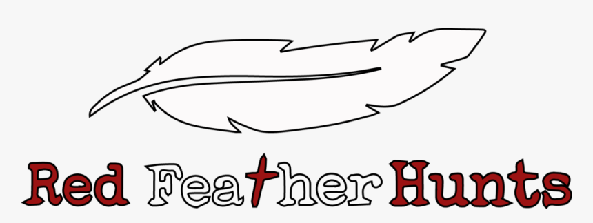 Red Feather Hunts - Line Art, HD Png Download, Free Download