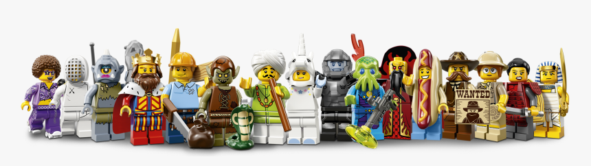 Lego Minifigures Crowd Transparent, HD Png Download, Free Download