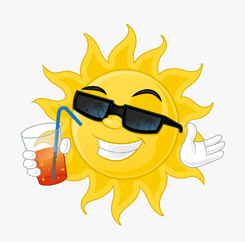 Transparent Cool Pngs - Sun With Glasses Png, Png Download, Free Download