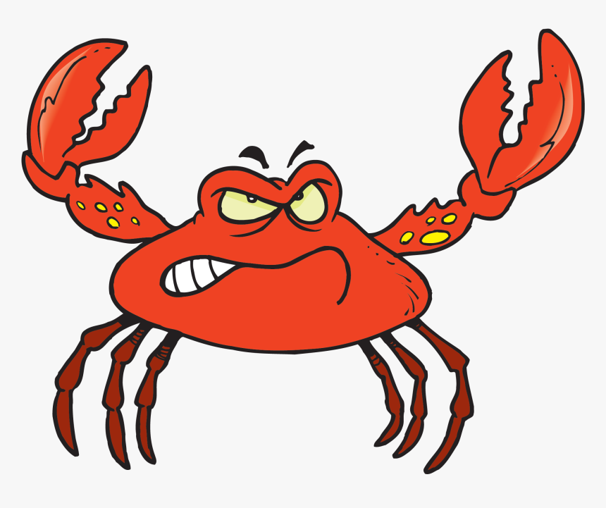 Transparent Scared Face Png - Crab Cartoon Png, Png Download, Free Download