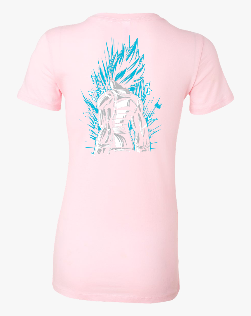 Super Saiyan God Blue Vegeta Woman Short Sleeve T Shirt - Active Shirt, HD Png Download, Free Download