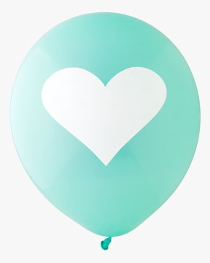 12 Big Heart Balloon Aqua 6389big, HD Png Download, Free Download