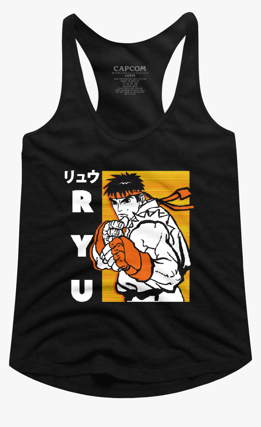 Ryu Japanese Street Fighter Racerback Tank Top - Loverboy T Shirt, HD Png Download, Free Download