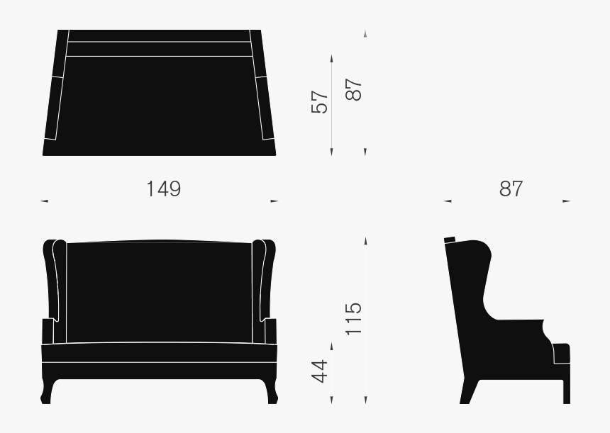 Furniture Silhouette Png -chair, Hd Png Download - Chair, Transparent Png, Free Download