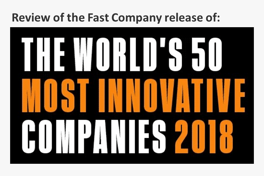 Fast Company 2018 50 Most Innovative Companies, HD Png Download, Free Download