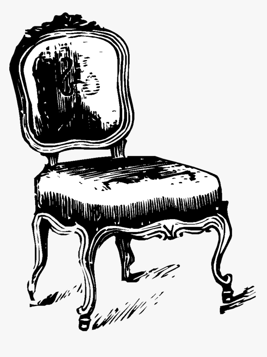 Vintage Couch Png -chair Fancy Vintage Furniture Png - Vintage Chair Illustration, Transparent Png, Free Download