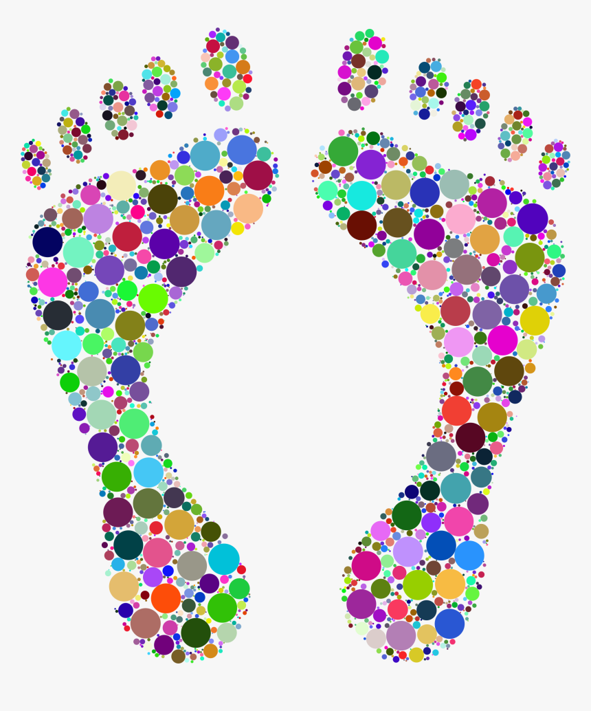 Petal,art,body Jewelry - Foot Prints Design Tshirt, HD Png Download, Free Download