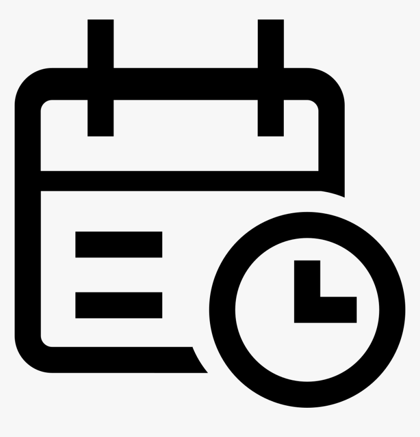 Transparent Calendar Icons Png Calendar And Time Icon Png, Png