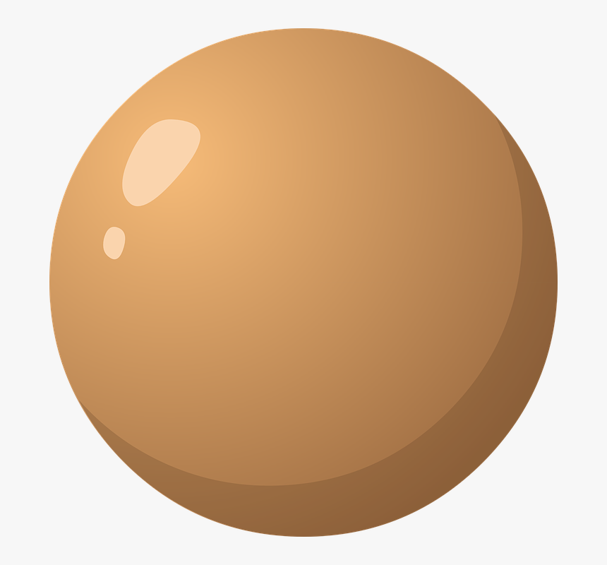 Hard Bubble Svg Clip Arts - Shiny Brown Ball, HD Png Download, Free Download