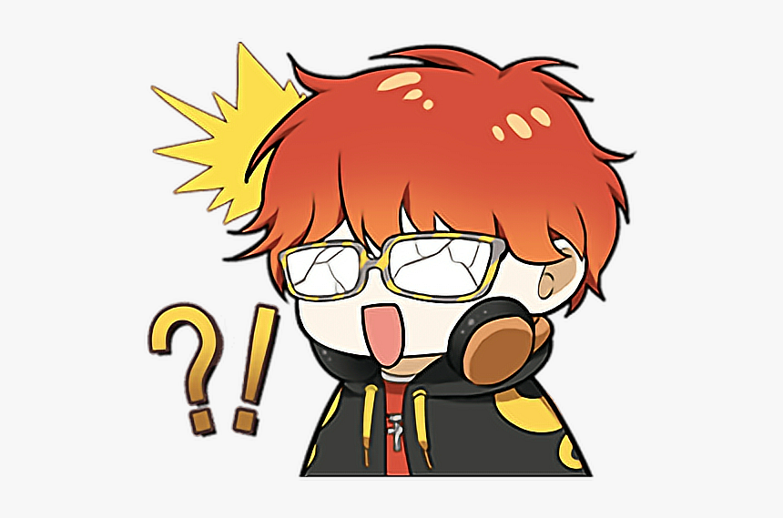 anime #animeboy #emoticon #kawaii - Mystic Messenger 707 Stickers ...