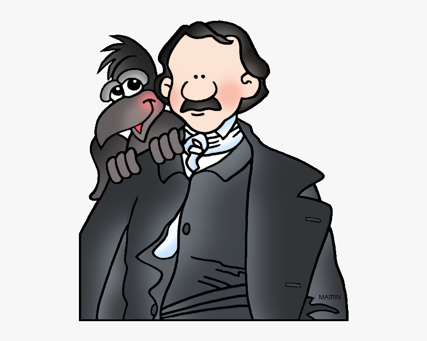 Famous People From Massachusetts - Edgar Allan Poe Clipart, HD Png Download, Free Download