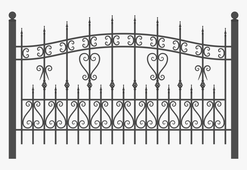 Black Fence Png Hd, Transparent Png, Free Download