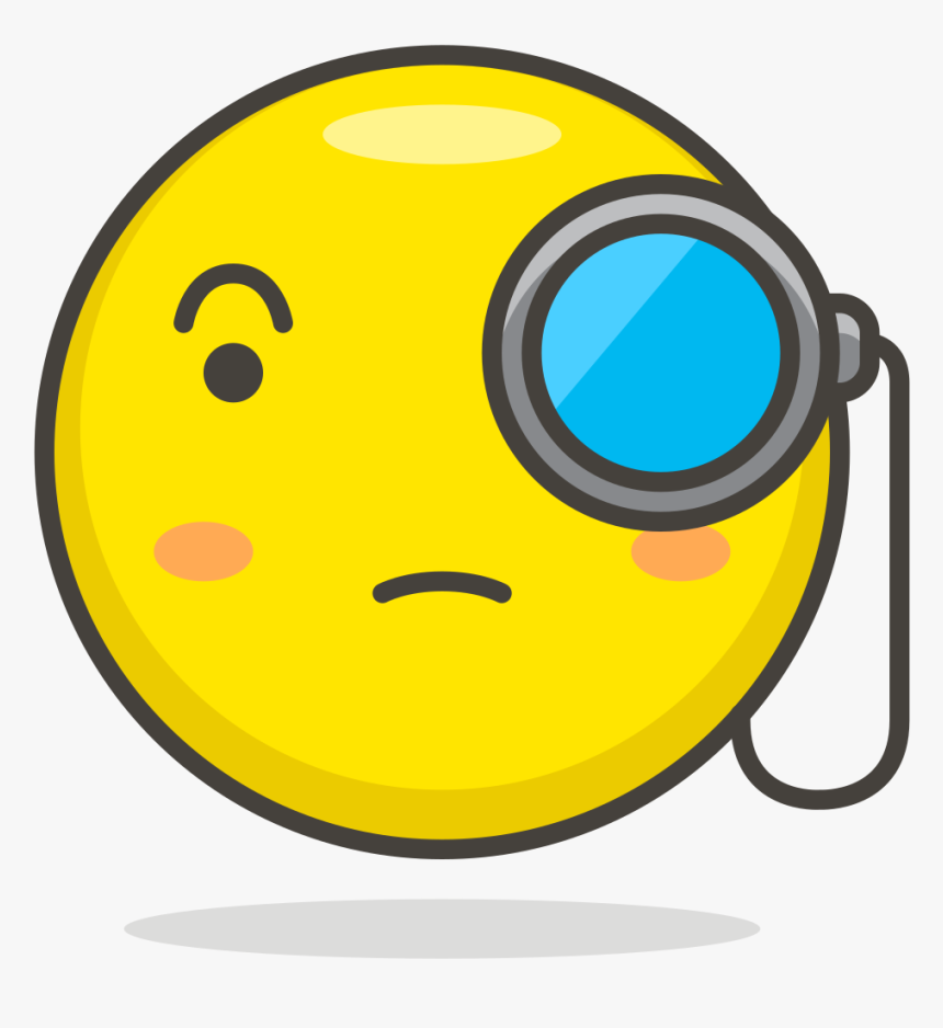 Transparent Monocle Png - Emoji Ojos Con Monóculo, Png Download, Free Download