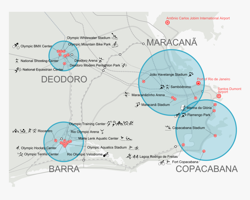 Svg - Olympic Games Rio Map, HD Png Download, Free Download