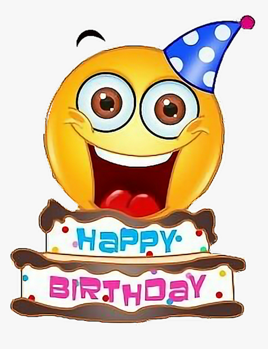 Happy Birthday Email Emoji , Png Download - Happy Birthday Emoji Face ...