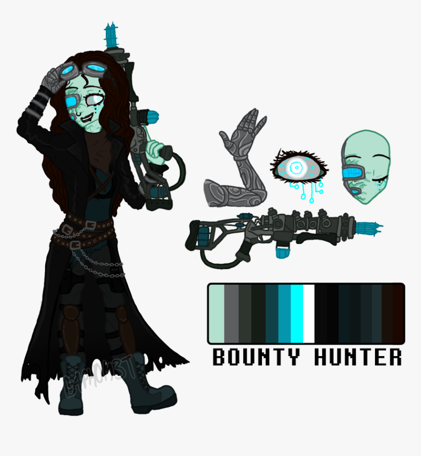 Hunter Clipart Bounty Hunter - Cyberpunk Bounty Hunter Tattoos, HD Png Download, Free Download