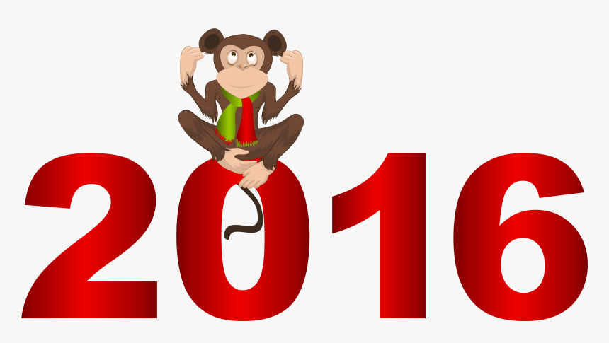 2016 With Monkey Png Clipart Imageu200b Gallery Yopriceville - Calendar Printable 2019 May, Transparent Png, Free Download