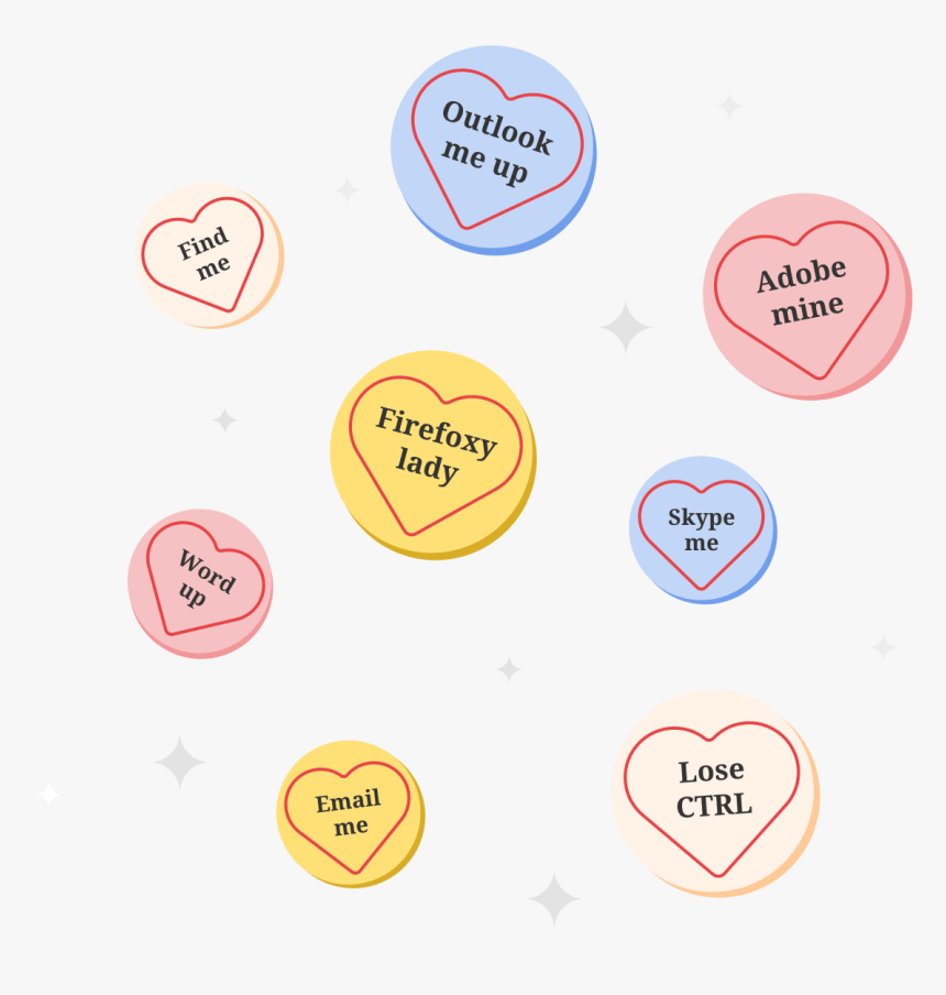 Image Of Love Hearts With Various Messages - Heart, HD Png Download, Free Download