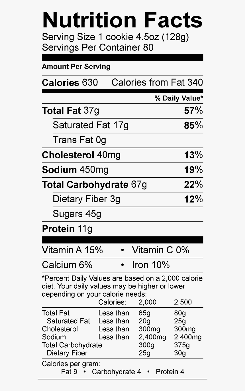 Reese s Peanut Butter Cup Nutrition Facts Mission Street Taco Tortillas Nutrition HD Png