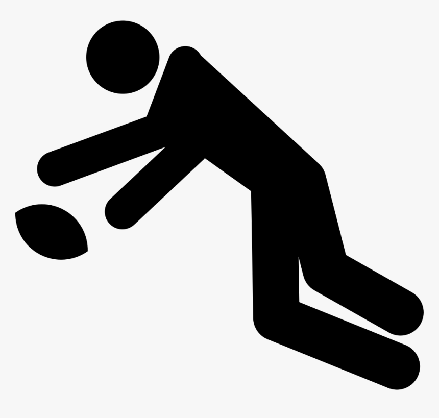 Rugby Player Chasing Ball - Rugby Football, HD Png Download, Free Download