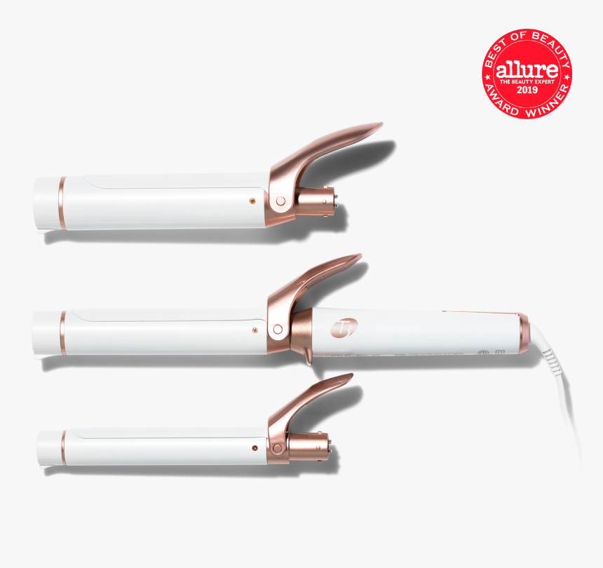 Twirl Trio Primary Image"
title="twirl Trio Primary - Curling Iron White And Rose Gold, HD Png Download, Free Download