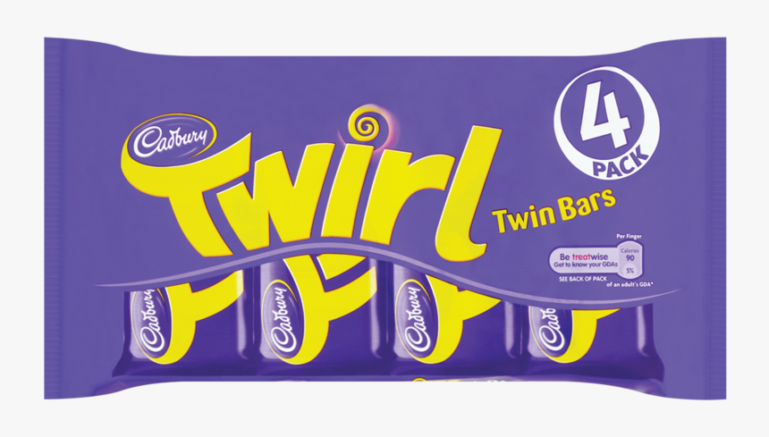 Cadbury Twirl Chocolate Bar 4pack 136g - Airplane, HD Png Download, Free Download