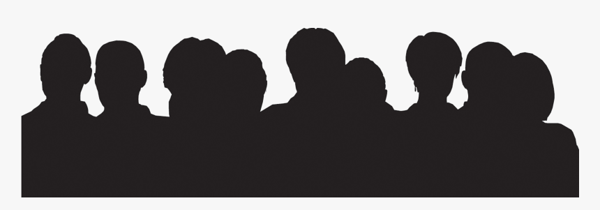 Crowd Silhouette Png Pic - Crowd Of People Clipart, Transparent Png, Free Download