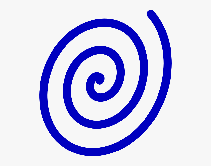 Spiral Blue Clip Art - Blue Spiral Clipart, HD Png Download, Free Download