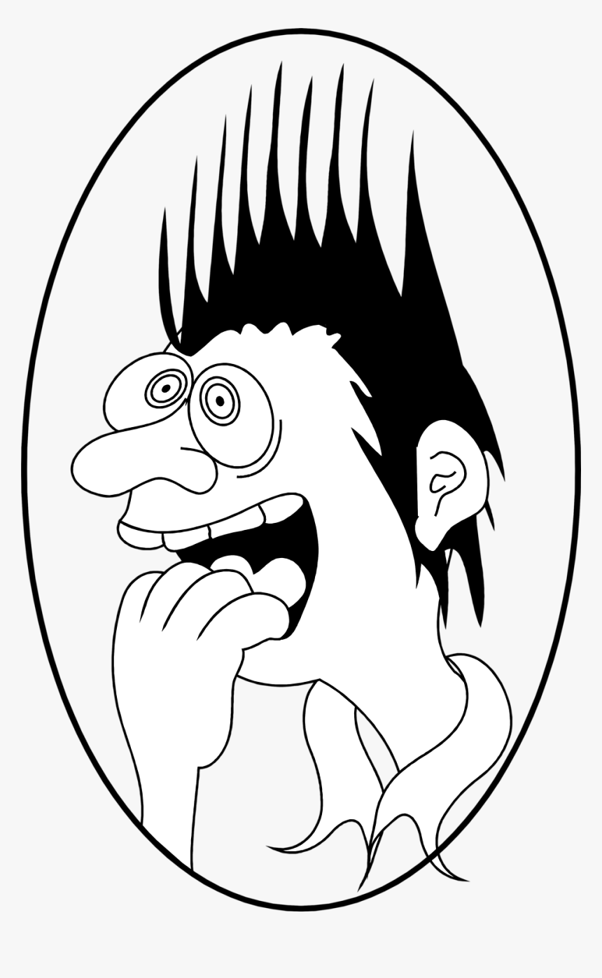 Clip Art Scared Cartoon Images - Cartoon Of Afraid Man, HD Png Download, Free Download