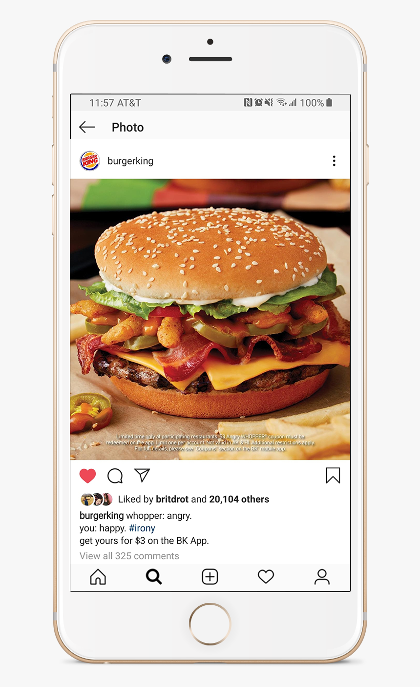 Angry Whopper 1 - Cheeseburger, HD Png Download - kindpng