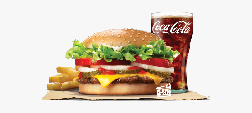 Whopper Cheese Value Meal - Coca Cola, HD Png Download, Free Download