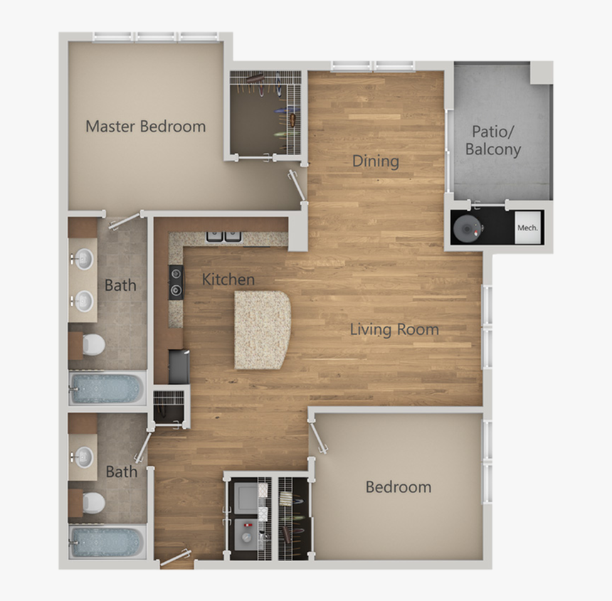 0 For The B1 Floor Plan - Floor Plan, HD Png Download, Free Download