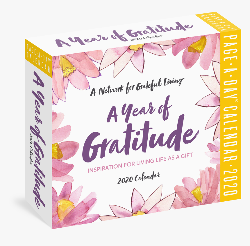 A Year Of Gratitude Page A Day Calendar - Floral Design, HD Png Download, Free Download