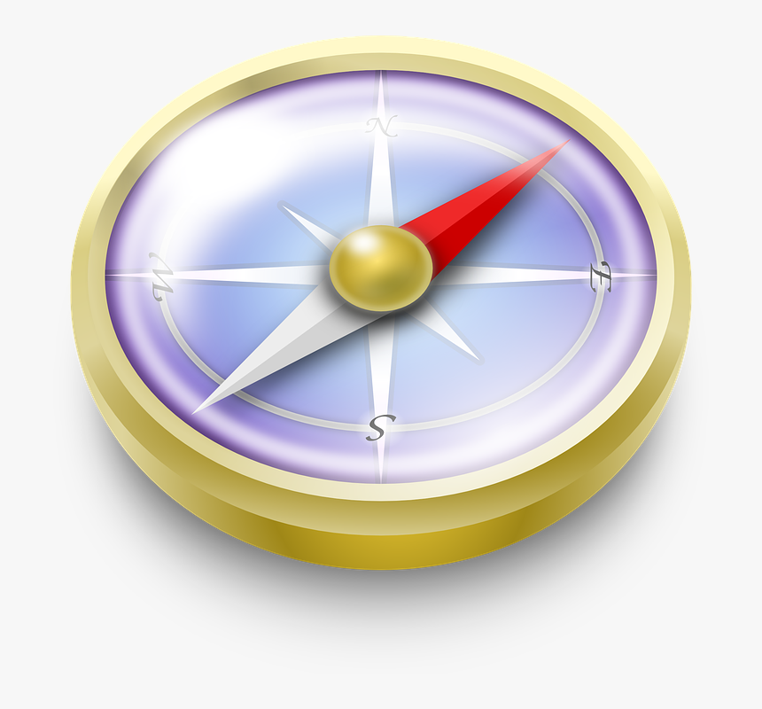 Navigation, Compass, Direction - Compass Clipart, HD Png Download, Free Download