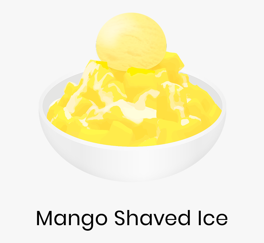 Mango Shaved Ice Mango Shaved Ice Is A Bowl Of Shaved - Frozen Yogurt, HD Png Download, Free Download