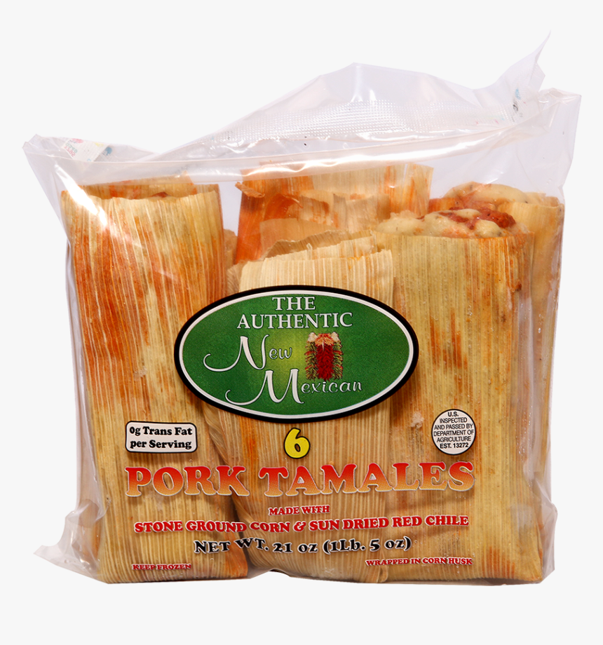 6 Count Pork Tamales With Red Chile Albuquerque - Snack, HD Png Download, Free Download