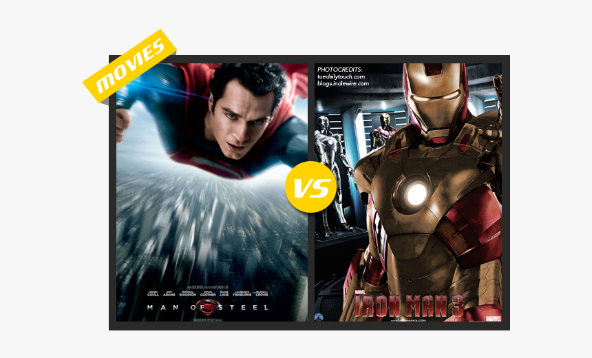 Manofsteel Vs Ironman3 - فیلم سینمایی مرد پولادین, HD Png Download, Free Download