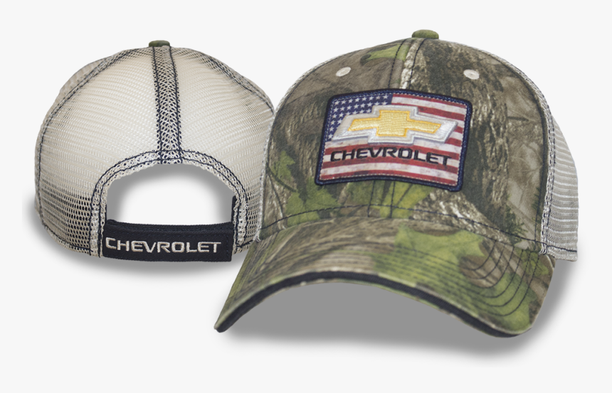 Camo Hat American Flag Gold Bowtie Chevrolet Patch - Chevrolet, HD Png Download, Free Download