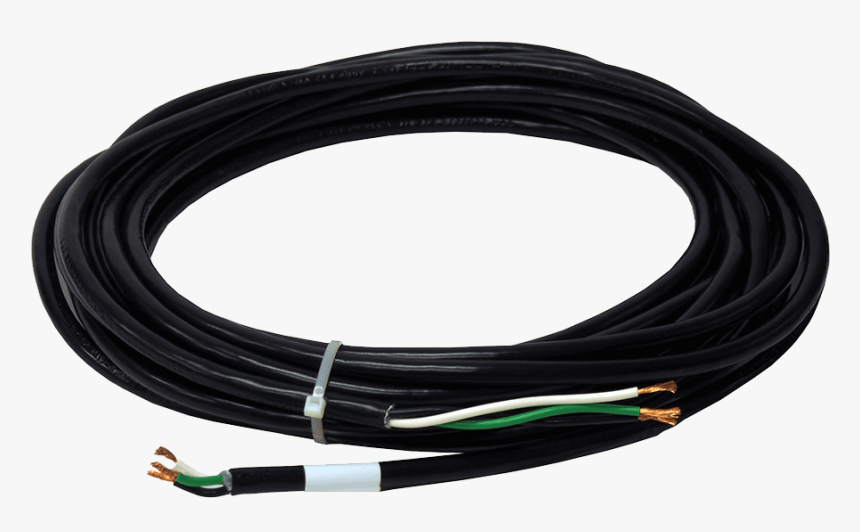 28 Ft Black Power Cord, HD Png Download, Free Download