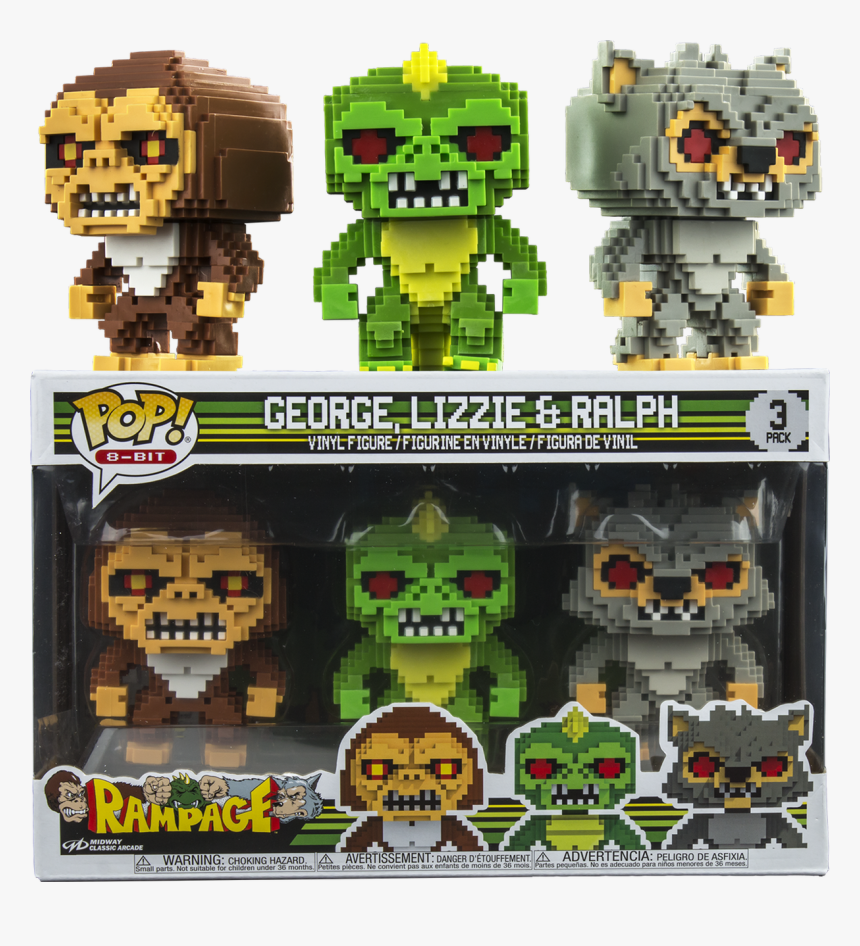 George, Lizzie & Ralph 8 Bit Us Exclusive Pop Vinyl, HD Png Download, Free Download