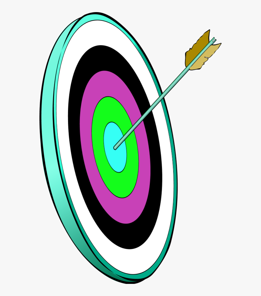 Dart Arrow In The Smallest Circle - Arrow Shooting, HD Png Download, Free Download