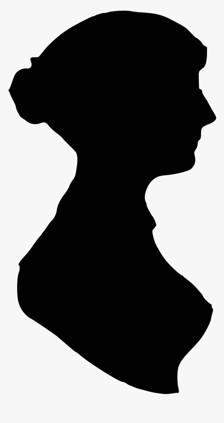 Pride And Prejudice Silhouette Portrait Mansfield Park - Jane Austen Silhouette, HD Png Download, Free Download