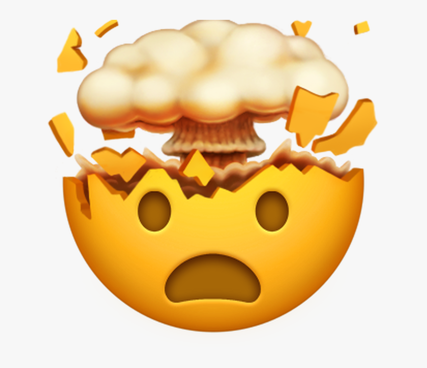 #emoji De Cabeza Explotando - Mind Blown Emoji Iphone, HD Png Download, Free Download