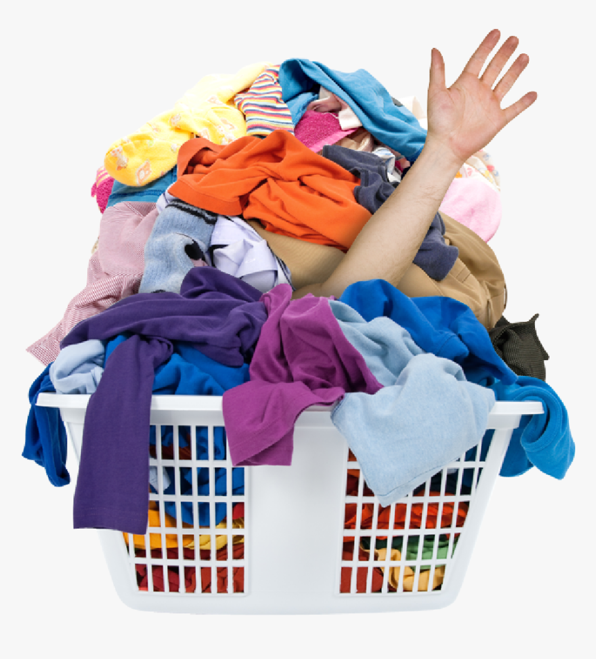 Laundry Services In Johannesburg - Laundry Basket With Clothes, HD Png Download, Free Download