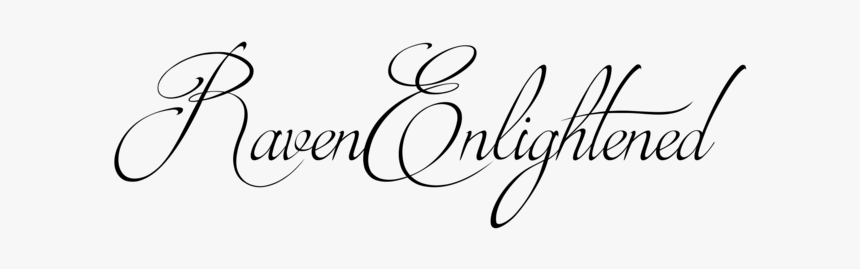 Ravenenlightened Signature Logo - Calligraphy, HD Png Download, Free Download