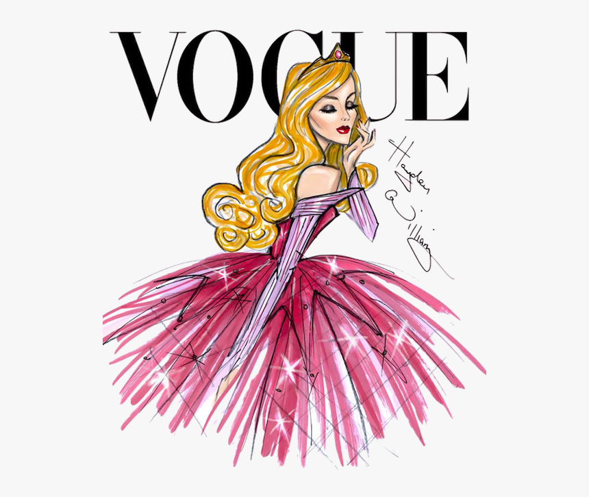 Vector Royalty Free Drawing Topic Disney Princess - Disney Princess Vogue, HD Png Download, Free Download