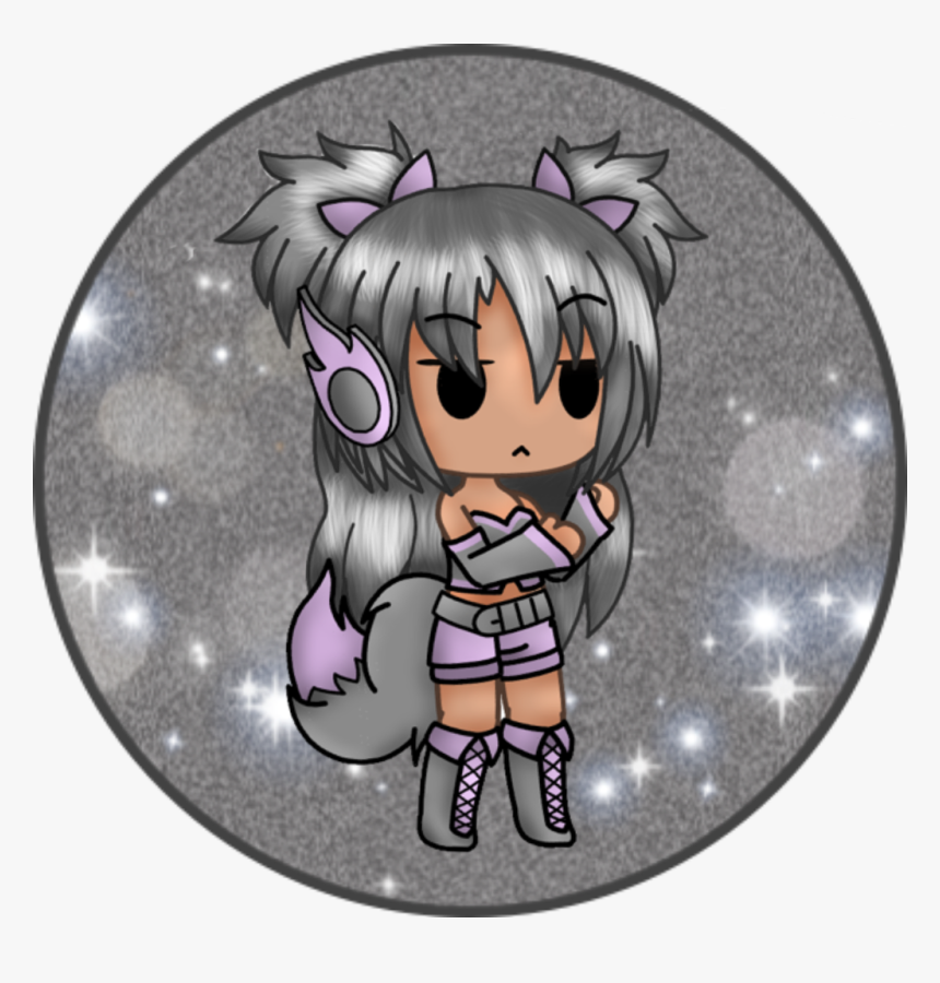 Transparent Purple Wolf Png Gacha Life Characters Wolf Png Download Kindpng